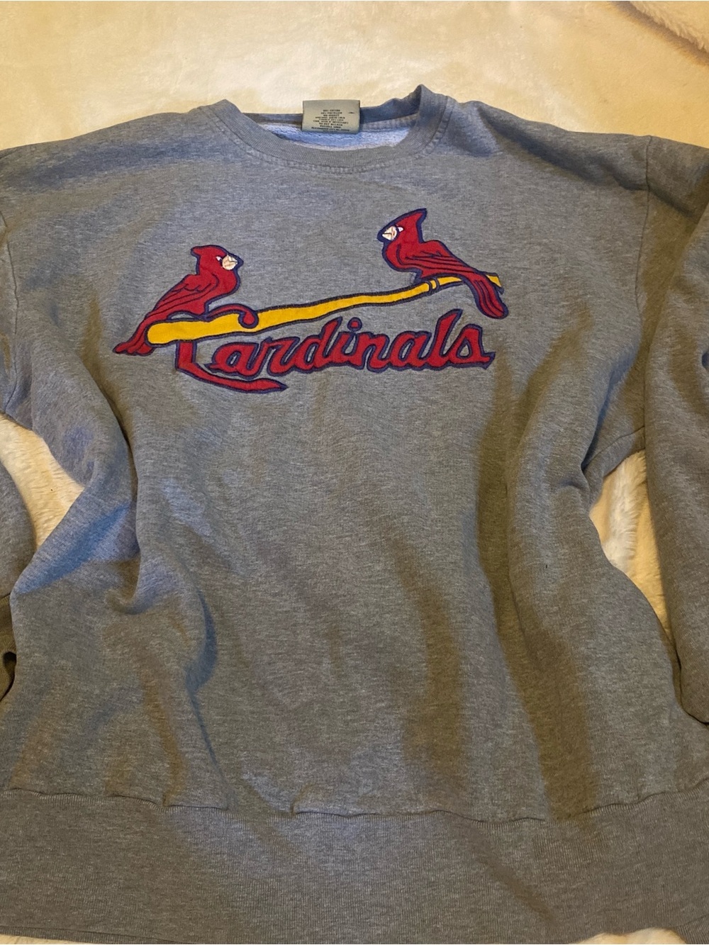 Vintage 90s Russell Athletic Gray Crewneck Sweatshirt with Black Logo Tag